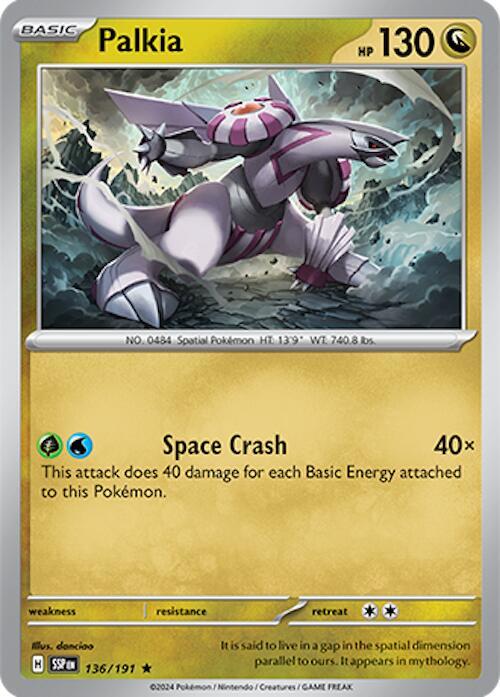 Palkia 136/191 - Pokemon TCG Surging Sparks card