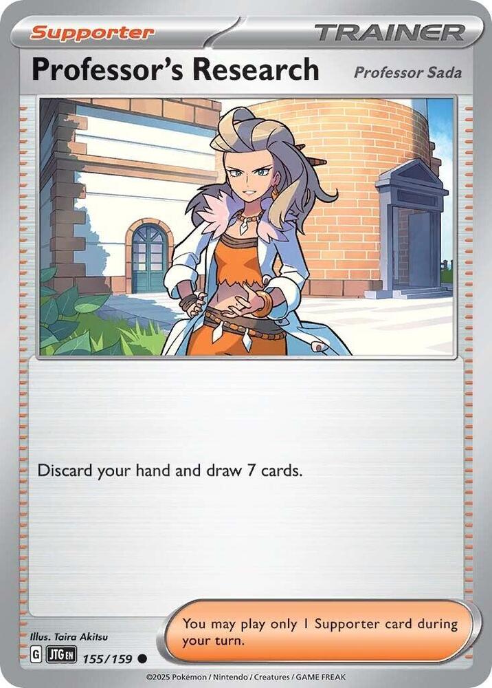 Professor's Research 155/159 - Pokemon TCG Journey Together card