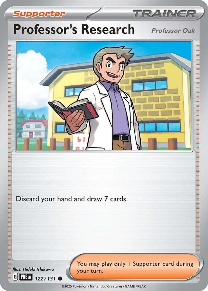 Professor's Research 122/131 - Standard card artwork - Pokemon TCG Prismatic Evolutions card