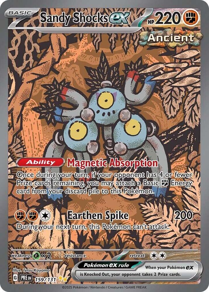 Sandy Shocks ex 159/131 - Standard card artwork - Pokemon TCG Prismatic Evolutions card