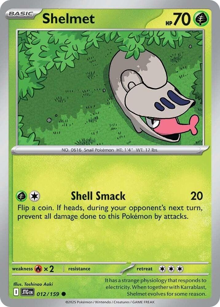 Shelmet 012/159 - Pokemon TCG Journey Together card