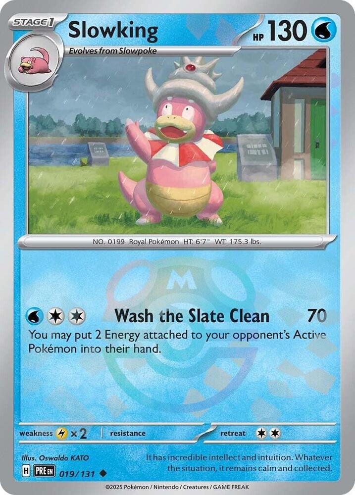 Slowking 019/131 - Master Ball Reverse Holo - Pokemon TCG Prismatic Evolutions card