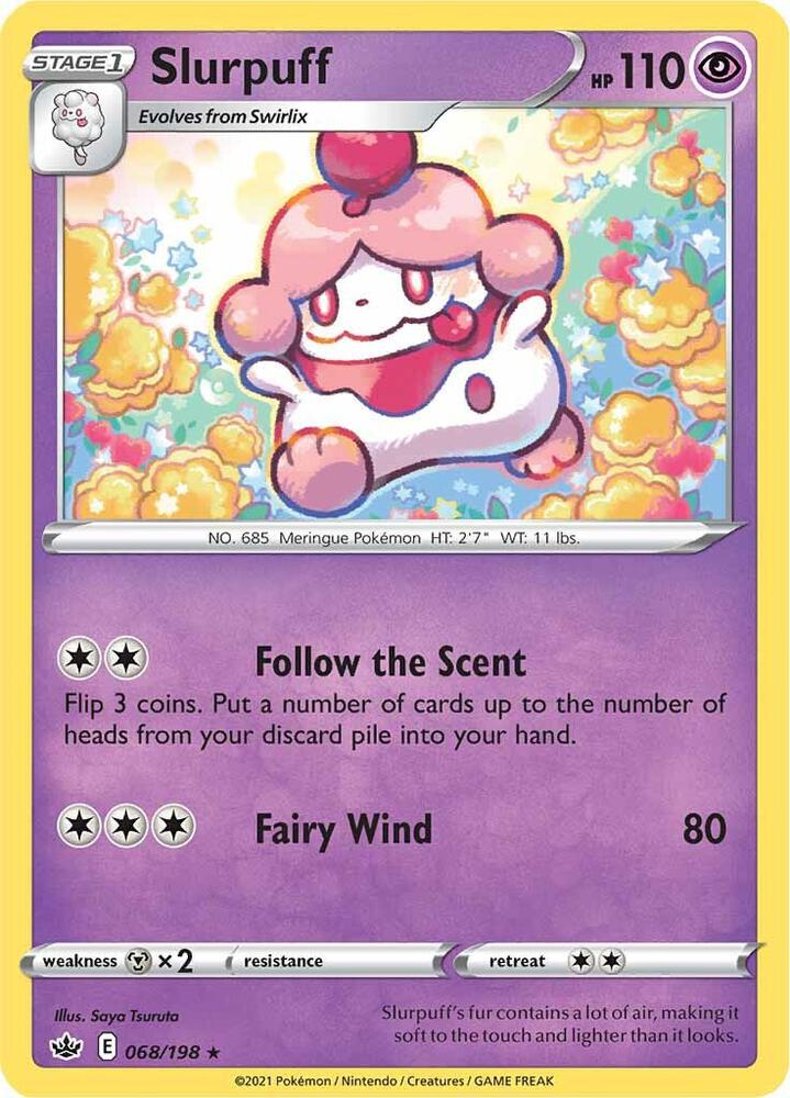 Slurpuff 068 - Pokemon TCG Chilling Reign card