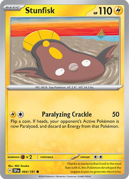Stunfisk 064/191 - Pokemon TCG Surging Sparks card