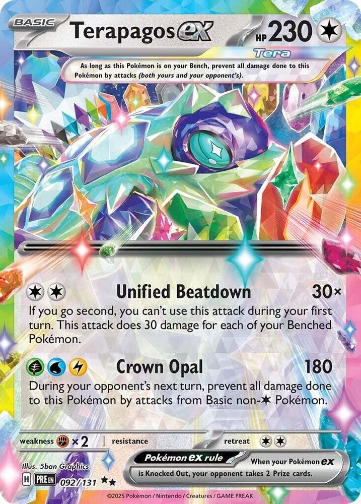 Terapagos ex 092/131 - Standard card artwork - Pokemon TCG Prismatic Evolutions card