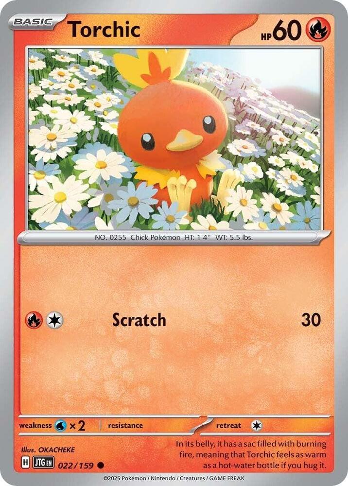 Torchic 022/159 - Pokemon TCG Journey Together card