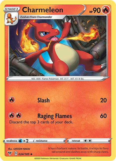 Charmeleon 024/185 - Pokemon TCG Vivid Voltage card