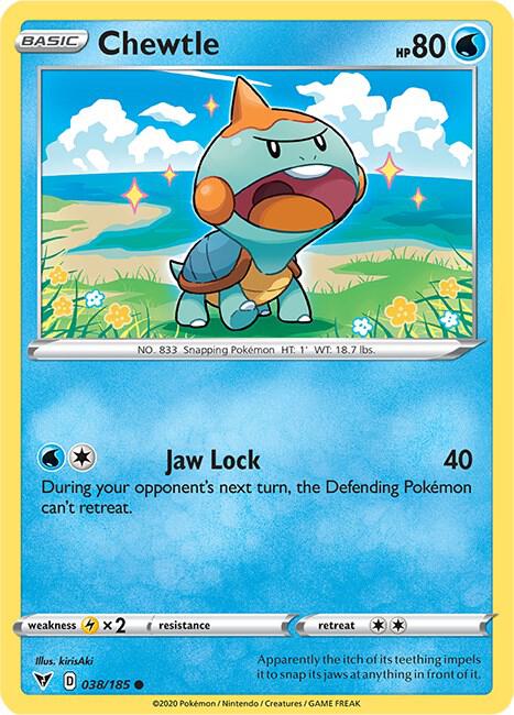 Chewtle 038/185 - Pokemon TCG Vivid Voltage card