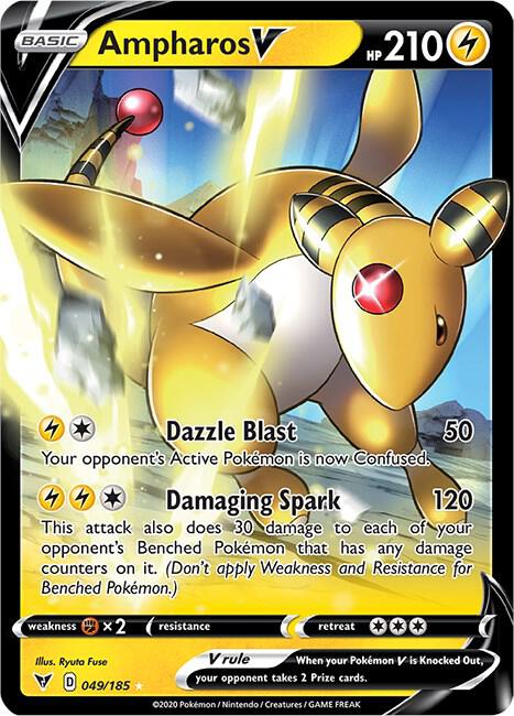 Ampharos V 049/185 - Pokemon TCG Vivid Voltage card