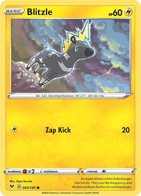 Blitzle 053/185 - Pokemon TCG Vivid Voltage card