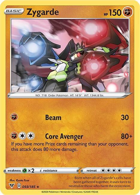 Zygarde 093/185 - Pokemon TCG Vivid Voltage card