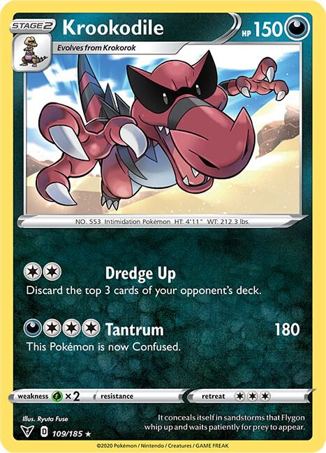 Krookodile 109/185 - Pokemon TCG Vivid Voltage card