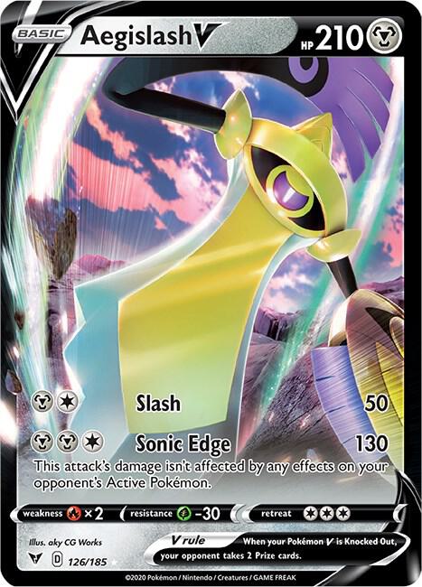 Aegislash V 126/185 - Pokemon TCG Vivid Voltage card