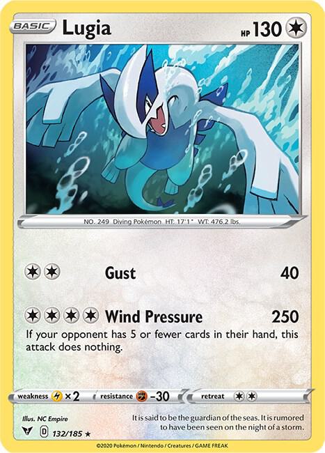 Lugia 132/185 - Pokemon TCG Vivid Voltage card