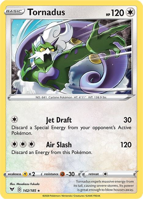 Tornadus 142/185 - Pokemon TCG Vivid Voltage card