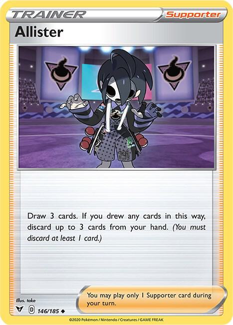 Allister 146/185 - Pokemon TCG Vivid Voltage card