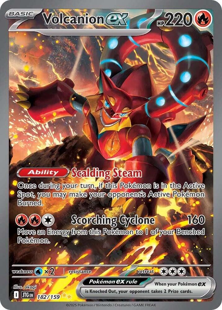 Volcanion ex 182/159 - Pokemon TCG Journey Together card