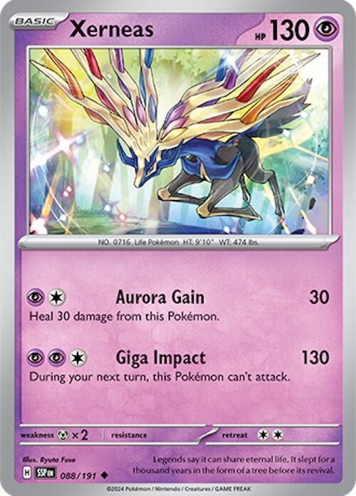 Xerneas 088/191 - Pokemon TCG Surging Sparks card
