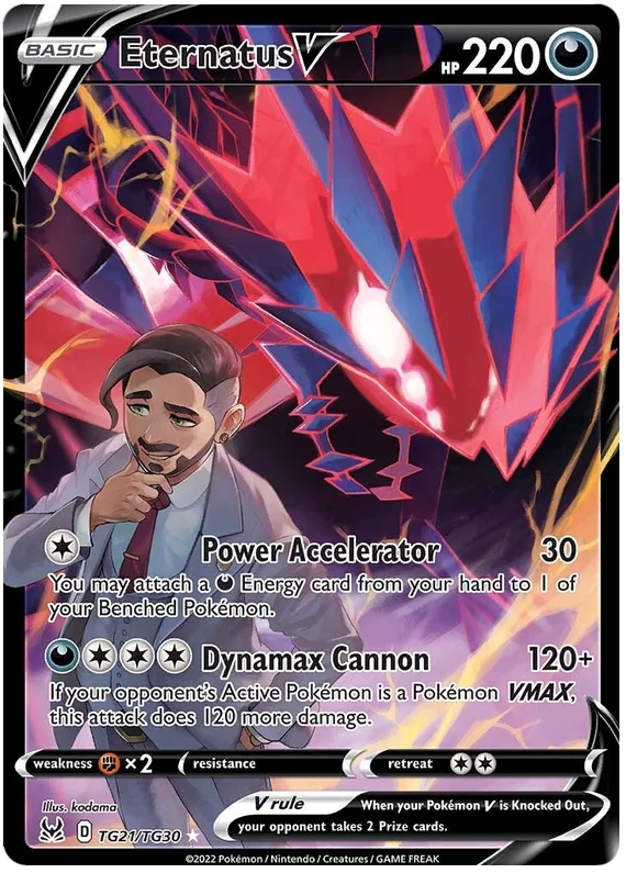 Eternatus V Lost Origin Trainer Gallery Pokemon Single Card TG21/TG30