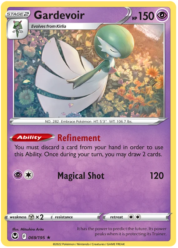 Gardevoir Silver Tempest Pokemon Single 069/195