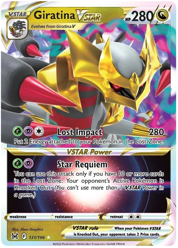 Giratina VSTAR Lost Origin Pokemon Single Card 131/196