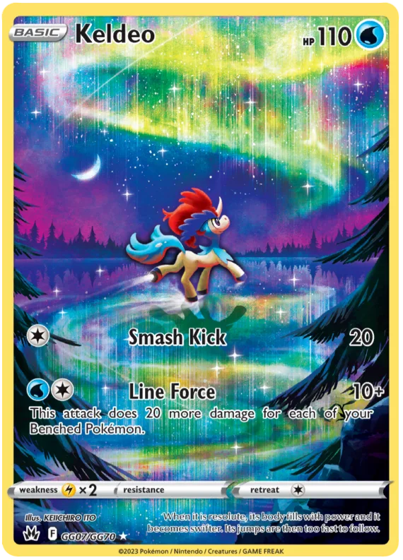 Keldeo Crown Zenith Galarian Gallery Pokemon Card Single