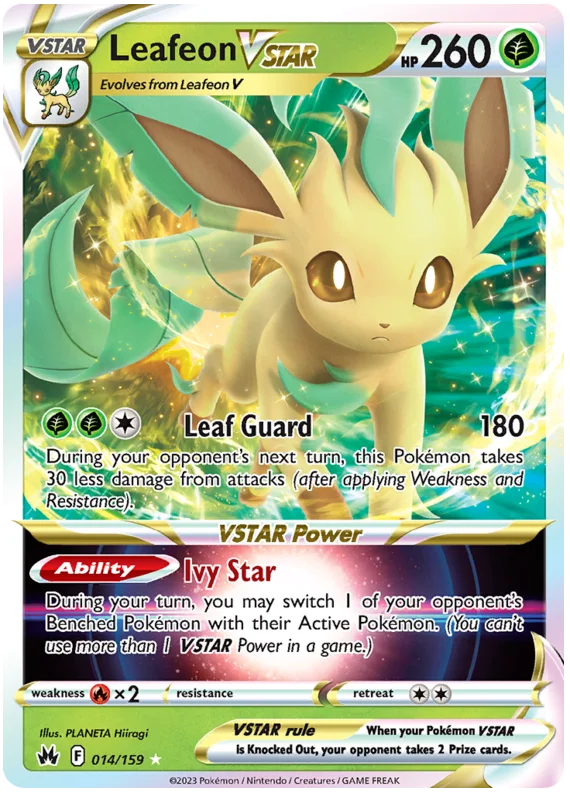 Leafeon VSTAR Crown Zenith Pokemon Card Single
