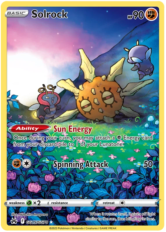 Solrock Crown Zenith Galarian Gallery Pokemon Card Single