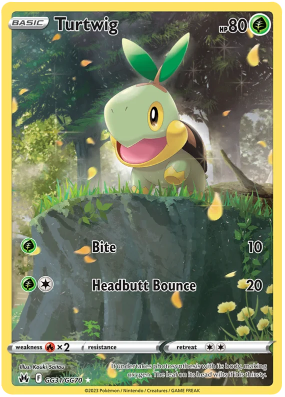Turtwig Crown Zenith Galarian Gallery Pokemon Card Single