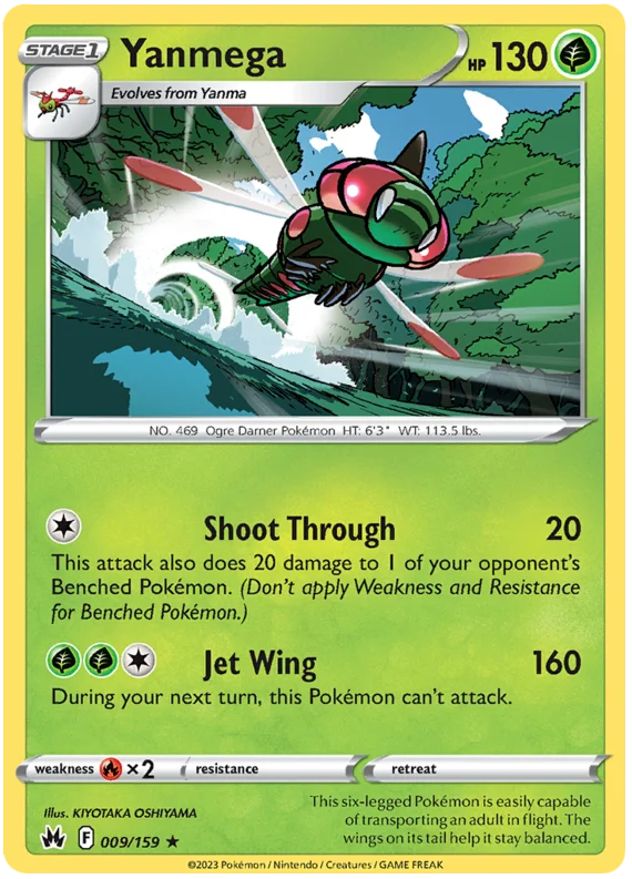 Yanmega Crown Zenith Pokemon Card Single