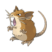 Raticate Pokémon, National Pokédex #0020