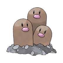 Dugtrio Pokémon, National Pokédex #0051