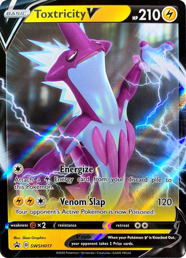 Toxtricity V SWSH017, Sword & Shield Promos, Holo, English Pokémon TCG card
