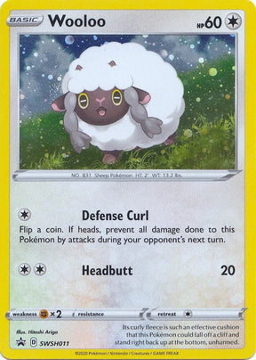 Wooloo SWSH011, Sword & Shield Promos, Holo, English Pokémon TCG card