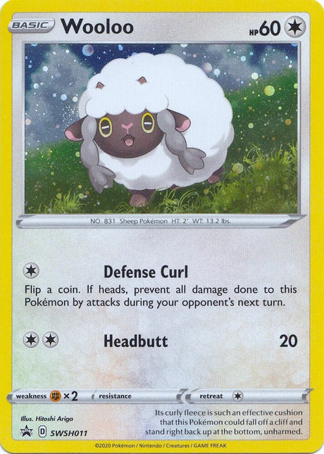 Wooloo SWSH011, Sword & Shield Promos, Holo, English Pokémon TCG card