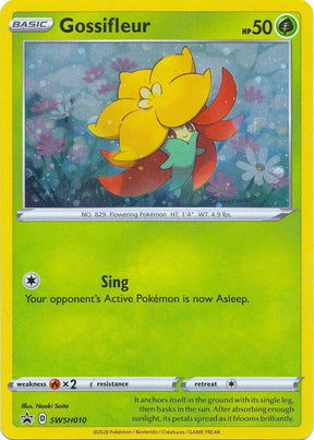 Gossifleur SWSH010, Sword & Shield Promos, Holo, English Pokémon TCG card