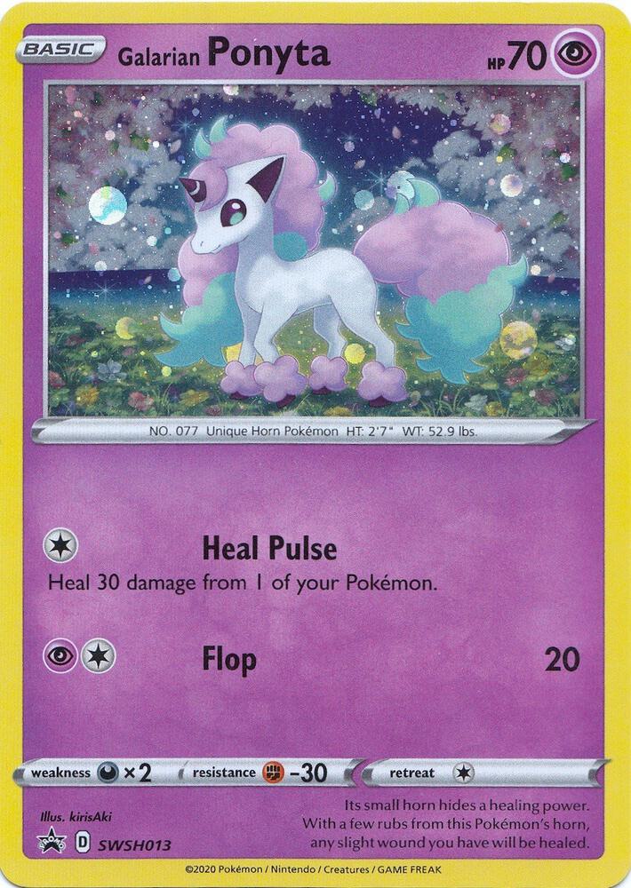 Galarian Ponyta SWSH013, Sword & Shield Promos, Holo, English Pokémon TCG card