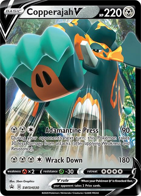 Copperajah V SWSH030, Sword & Shield Promos, Holo, English Pokémon TCG card