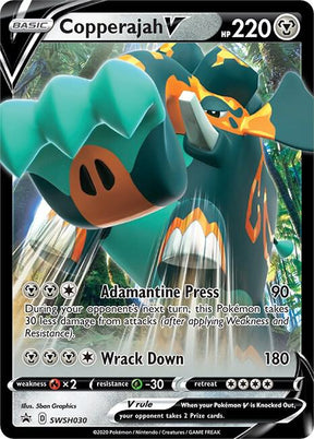 Copperajah V SWSH030, Sword & Shield Promos, Holo, English Pokémon TCG card