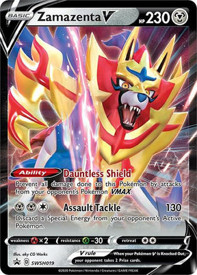 Zamazenta V SWSH019, Sword & Shield Promos, Holo, English Pokémon TCG card