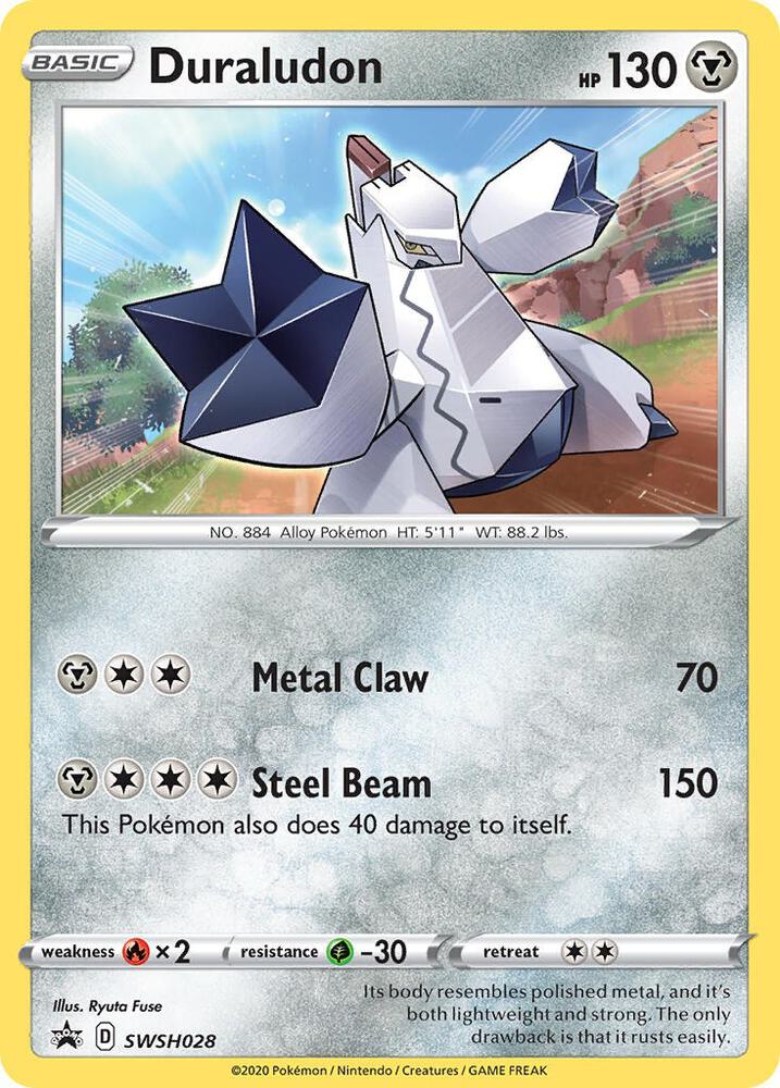 Duraludon SWSH028, Sword & Shield Promos, Holo, English Pokémon TCG card