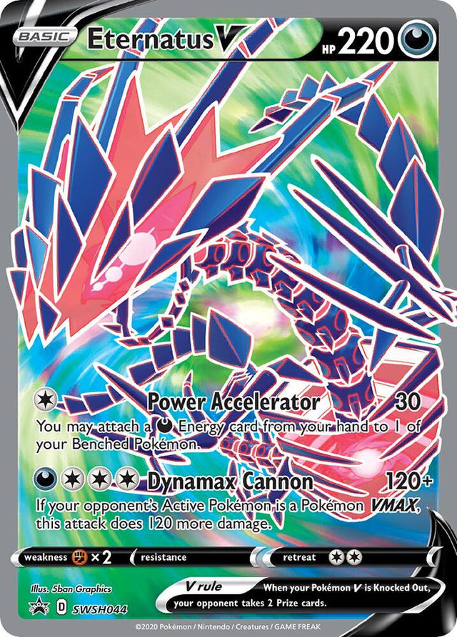 Eternatus V SWSH044, Sword & Shield Promos, Holo, English Pokémon TCG card
