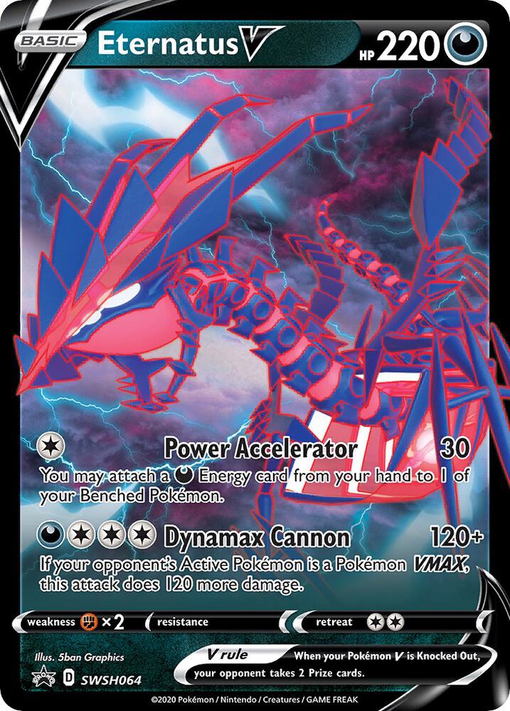 Eternatus V SWSH064, Sword & Shield Promos, Holo, English Pokémon TCG card