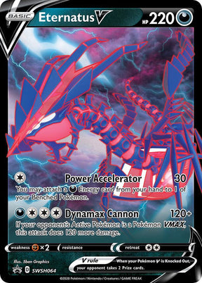 Eternatus V SWSH064, Sword & Shield Promos, Holo, English Pokémon TCG card