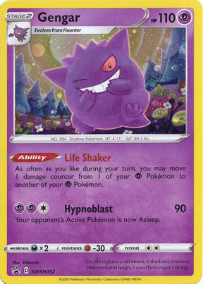 Gengar SWSH052, Sword & Shield Promos, Holo, English Pokémon TCG card