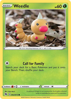 Weedle 002/073 | Champion's Path | Pokémon TCG