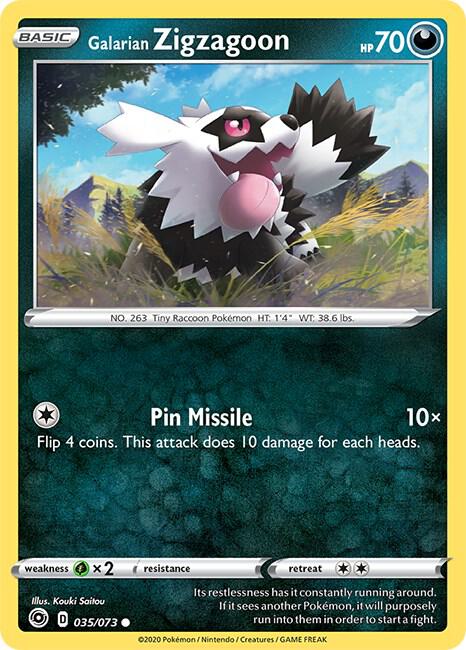 Galarian Zigzagoon 035/073 | Champion's Path | Pokémon TCG