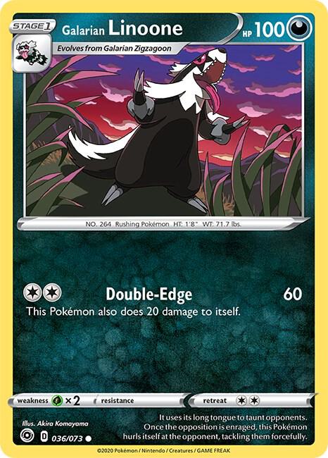 Galarian Linoone 036/073 | Champion's Path | Pokémon TCG