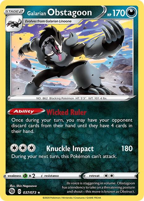 Galarian Obstagoon 037/073 | Champion's Path | Pokémon TCG