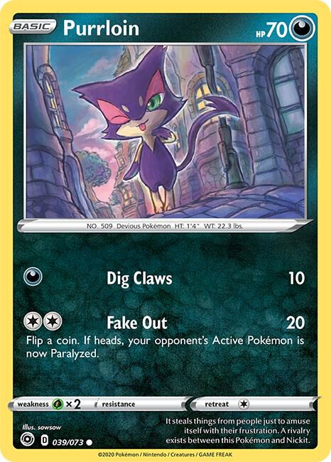 Purrloin 039/073 | Champion's Path | Pokémon TCG